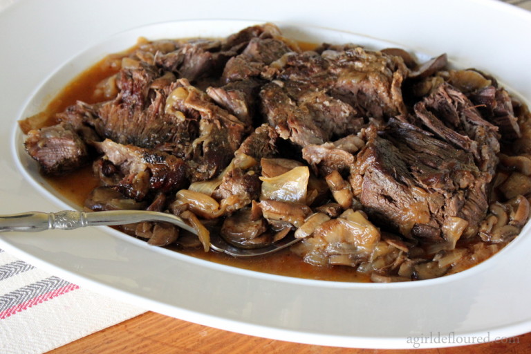 Tender + Delicious Pot Roast for Slow Cooker or Oven