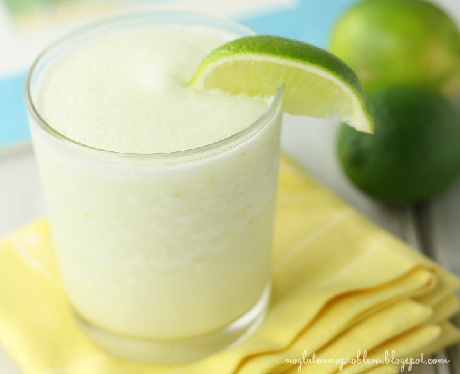 Tropical Lime and Coconut Cocktail