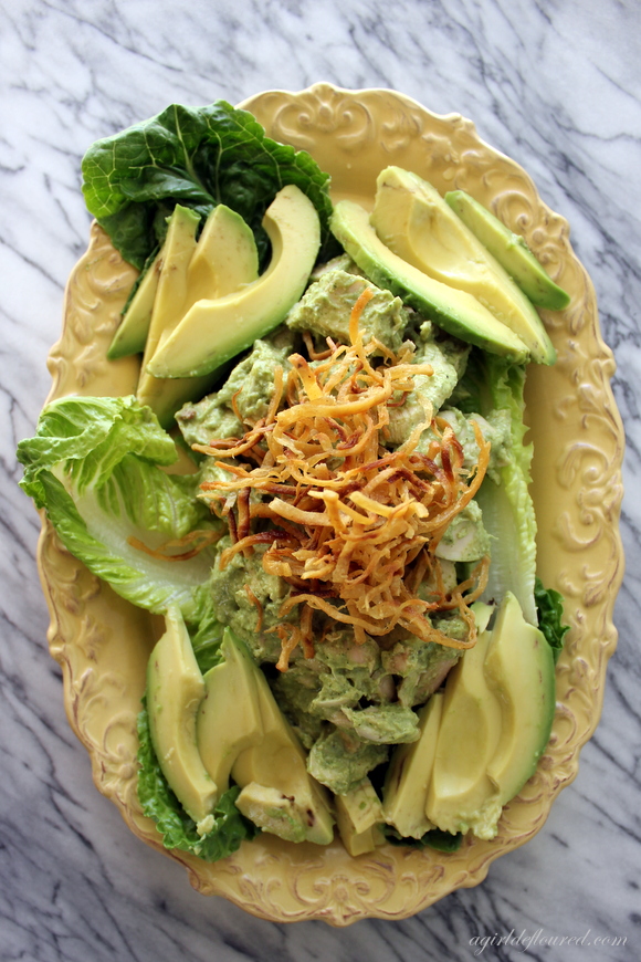 chicken salad with avocado