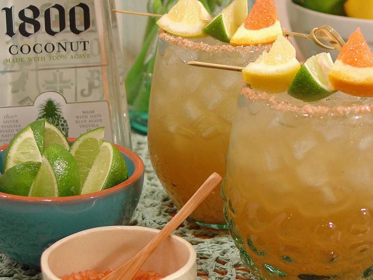 The Best Ever Coconut Margarita With Ginger