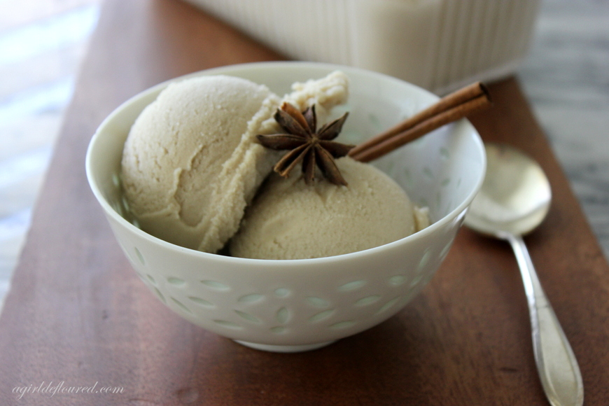Chai spiced coconut ice cream