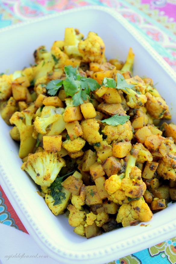 Indian Spiced Cauliflower and Potatoes