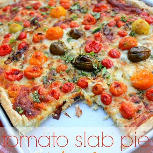 Gluten Free Tomato Slab Pie