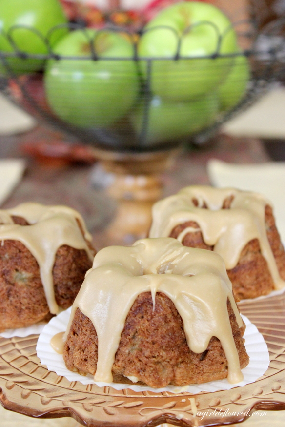Gluten-Free Mini Caramel Apple Cakes