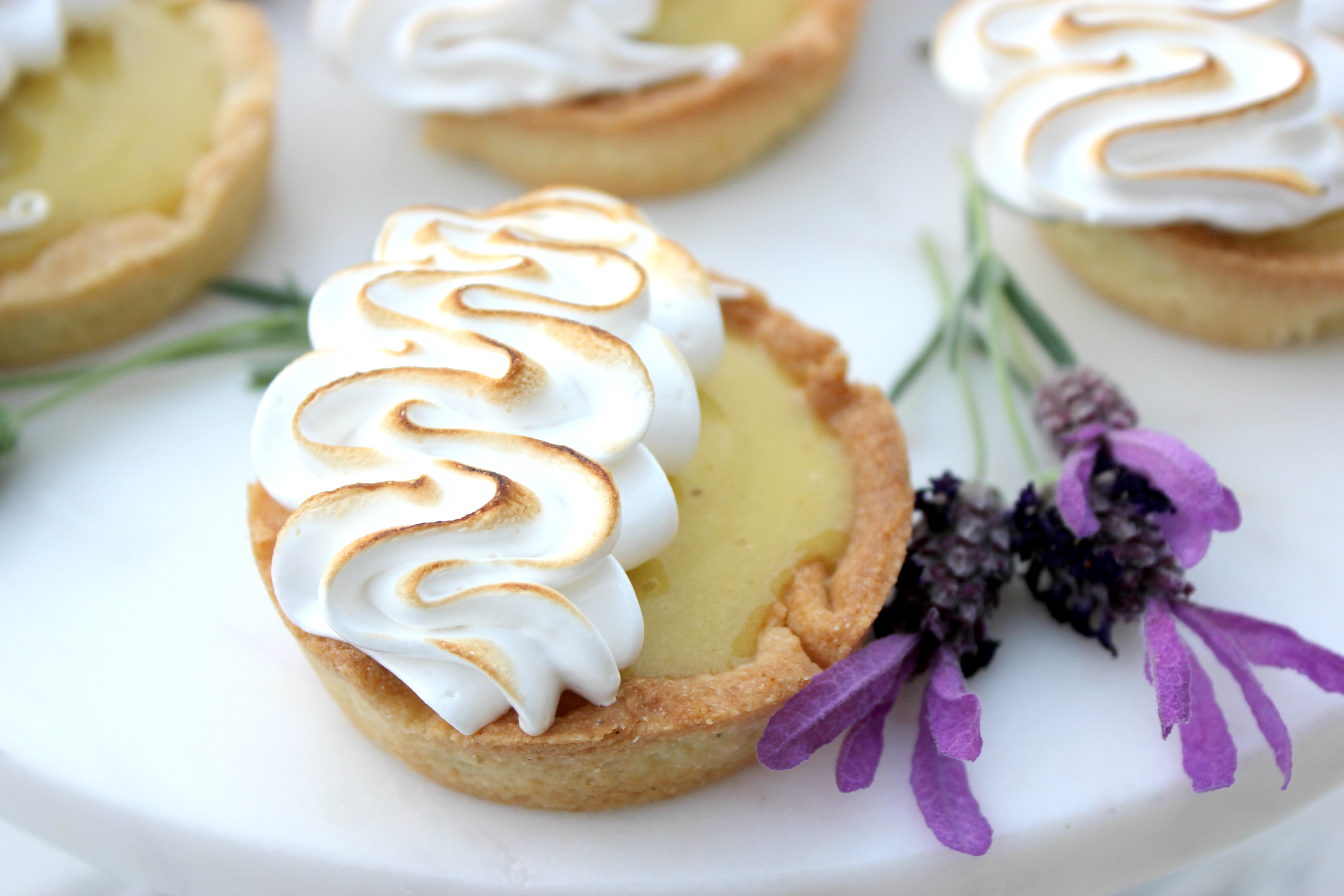 Gluten-Free Lemon Lavender Tarts