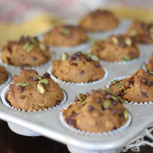 Gluten-Free Healthyish Pumpkin Spice Muffins