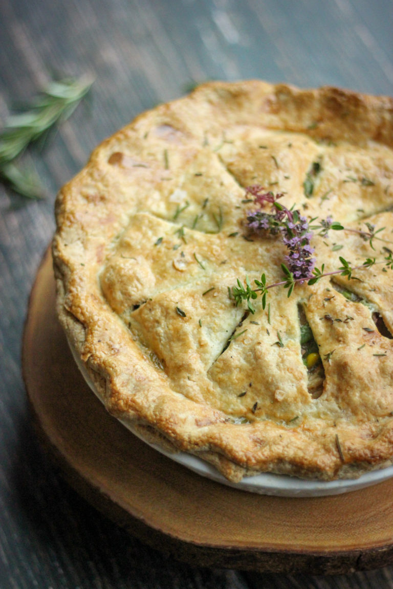 Chicken Pot Pie with the Flakiest Gluten Free Crust