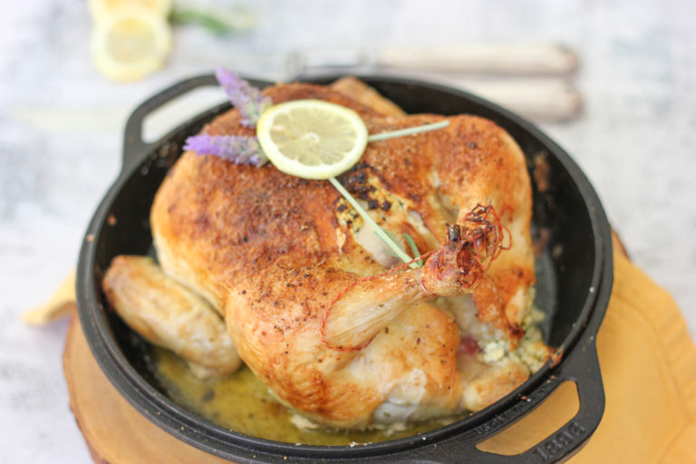 Lemon Lavender Roasted Chicken