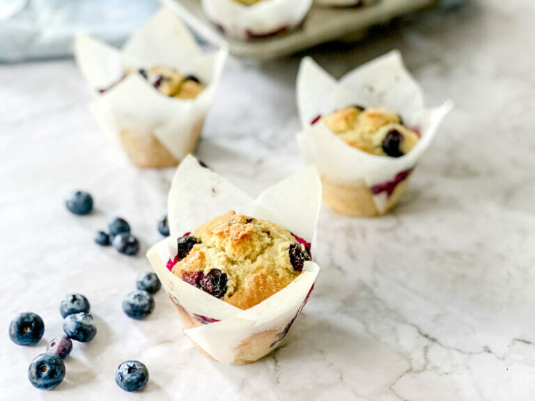 The Best Recipe for Gluten Free Blueberry Muffins
