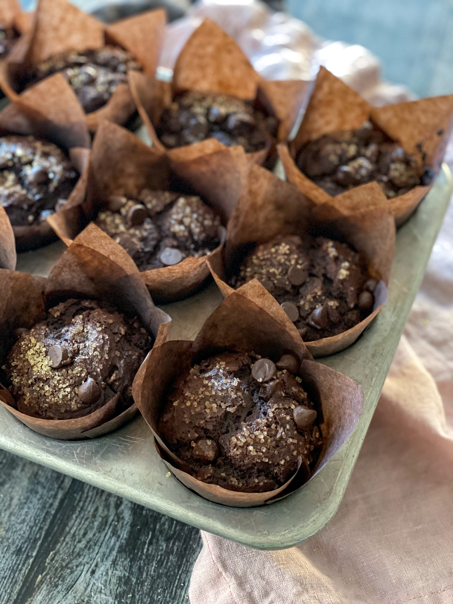 Triple Chocolate Muffins