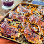 Chicken Thighs with Blueberry Zinfandel Sauce