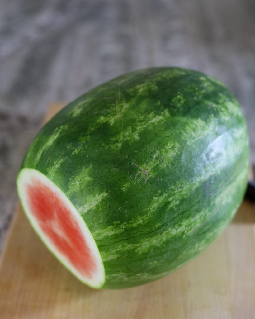 How to Make a Fresh Watermelon Cake - Step 1