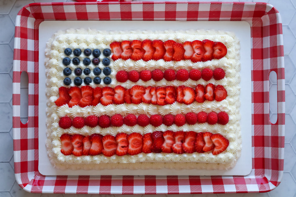 The Best Ever Gluten Free American Flag Cake