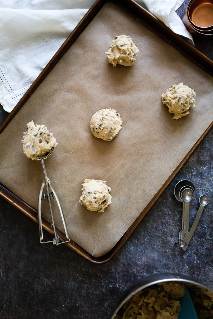 The best recipe for gluten free chocolate chip cookies dough scoops