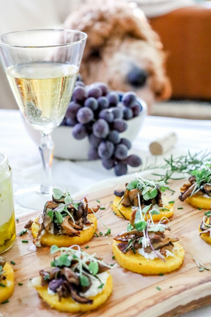 Roasted Mushroom Recipe with Polenta