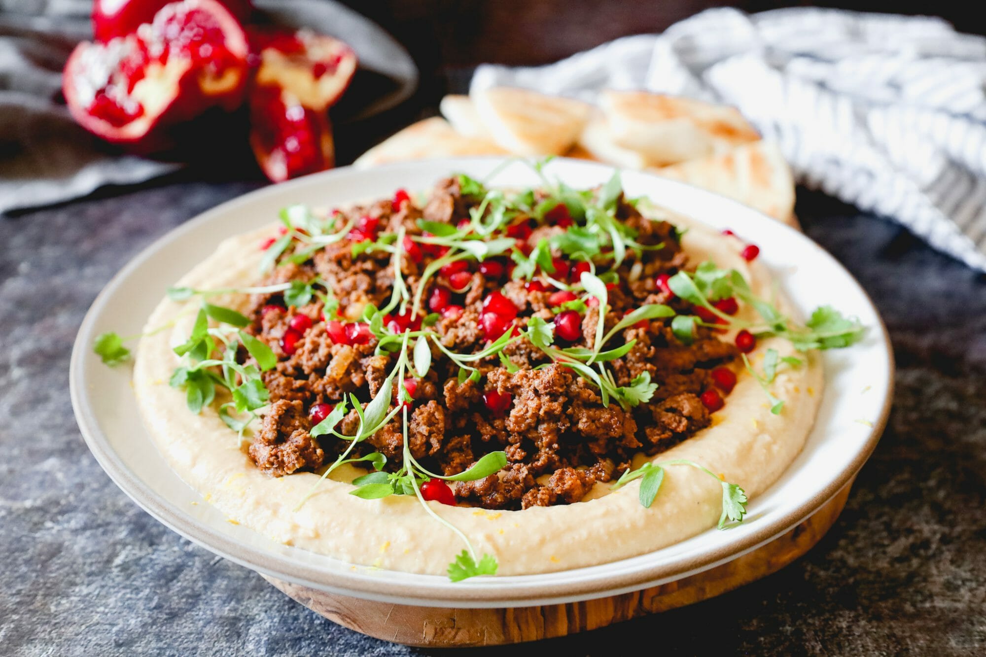 Easy Hummus with Ground Lamb Mince A Girl Defloured