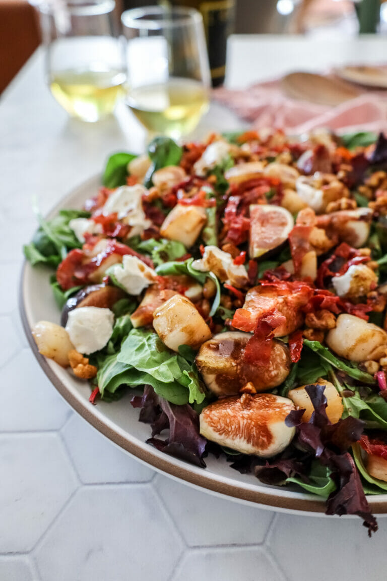 Easy + Fresh Fig Salad with Scallops