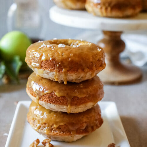 Gluten Free Apple Maple Walnut Doughnuts