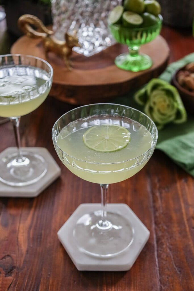 gin cocktail - gin gimlet with celery recipe