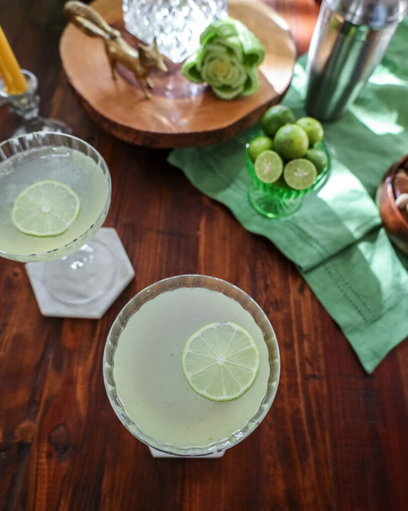 gin cocktail - gin gimlet with celery recipe