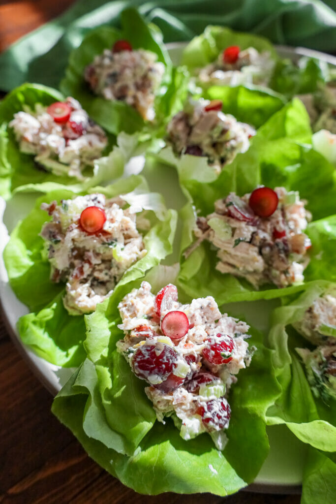 Chicken salad with grapes
