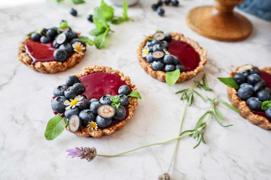 Blueberry Curd Tarts Gluten free Dessert Recipe