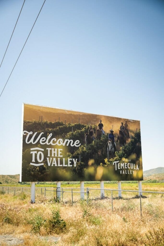 Welcome sign temecula valley