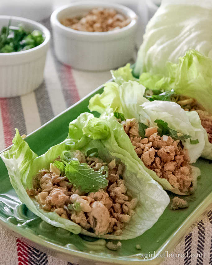 Easy Thai-Inspired Lettuce Wraps with Ground Turkey
