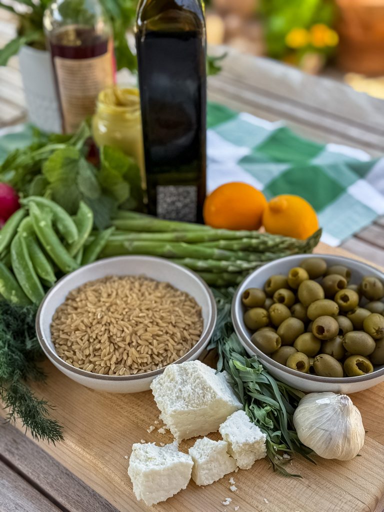 ingredients for orzo salad
